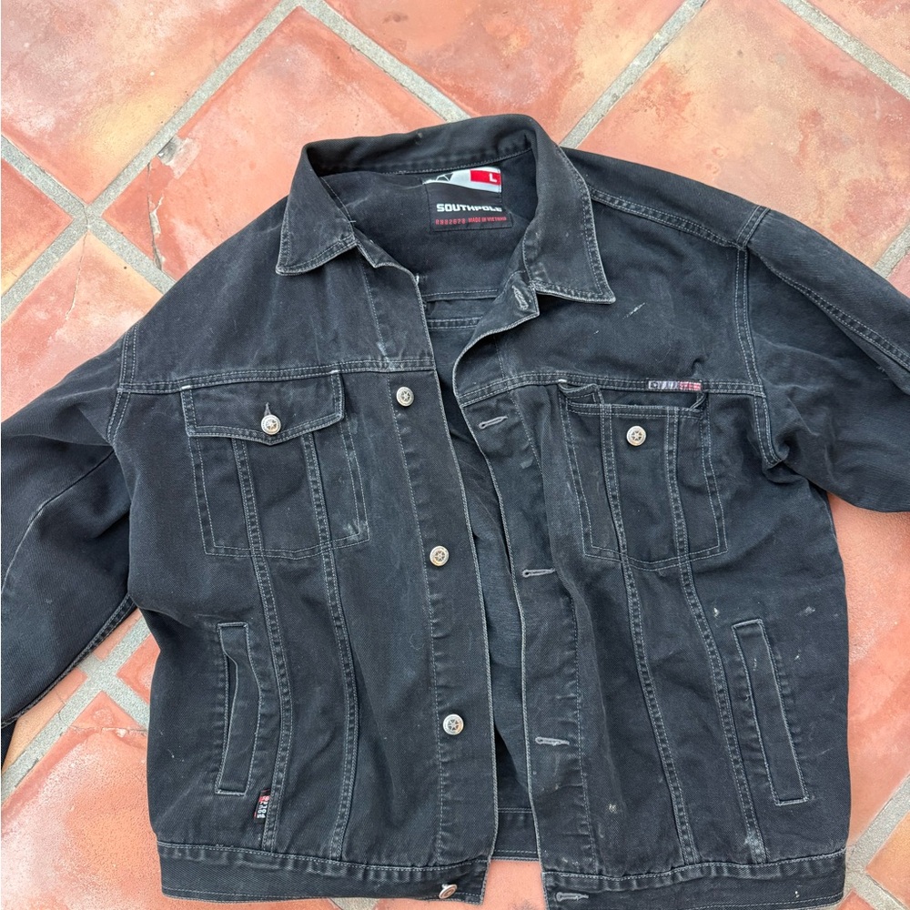 South Pole Charcoal Denim Jacket